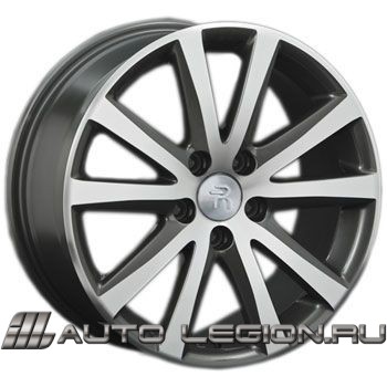 насыщенный темно-серый полностью полированный